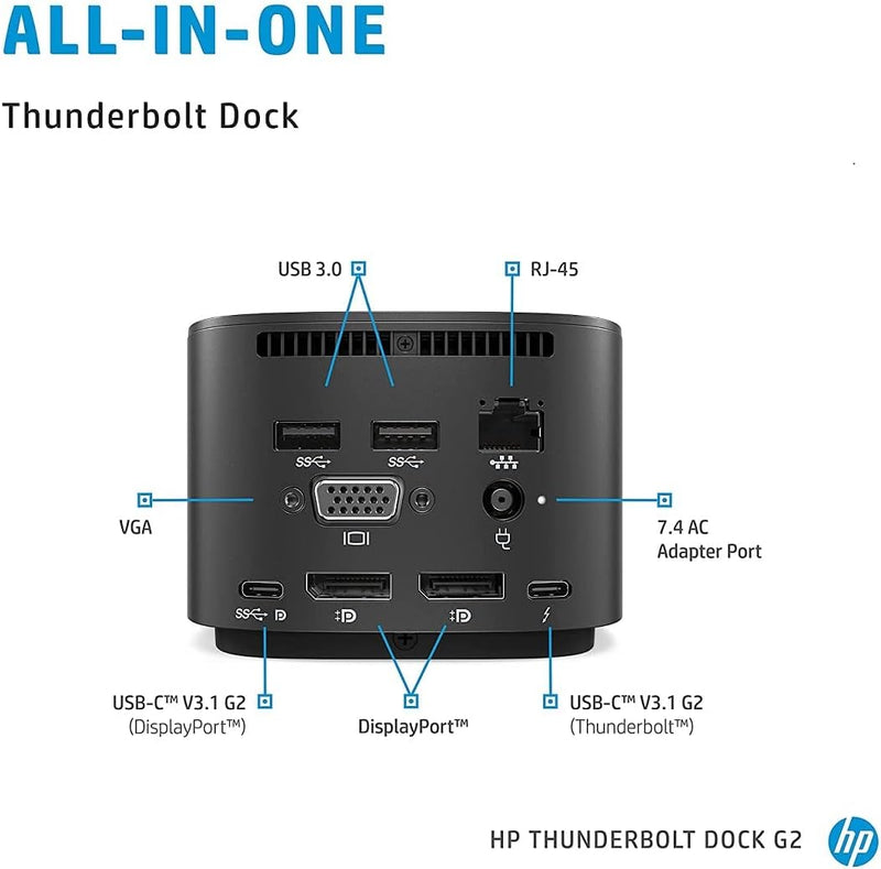 HP Thunderbolt Dock 120W G2 - 2UK37AA | docks4u